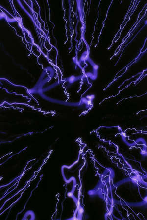 Blue light beams abstractの写真素材