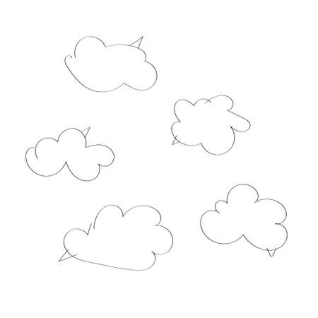 Graphic diagram, organizational chart. Hand drawn of mind map or flow chart with space for your text. Isolated on white background .Stock vector illustrationのイラスト素材