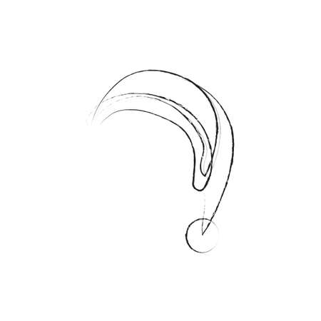 Hand drawn Christmas hat. Sketch vector illustration. Advertising area. New year. Christmasのイラスト素材