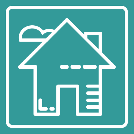 home flat icon This icon ready to use for all device and platforms,can be used for several purposes like websites,print templates,illustration.のイラスト素材