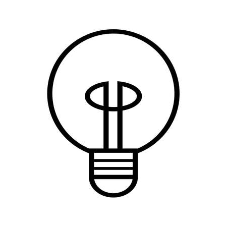 idea bulb icon. light bulb symbol. vector illustrationのイラスト素材