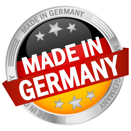 button MADE IN GERMANYのイラスト素材