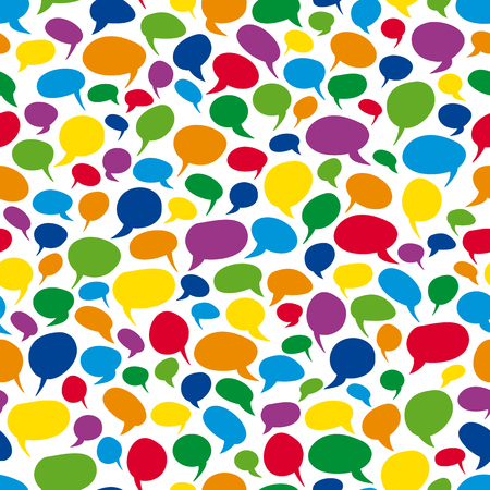 seamless background - speech bubblesのイラスト素材