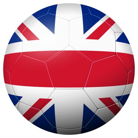 Soccer football with country flag GREAT BRITAINのイラスト素材