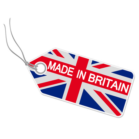 hangtag Made in Britainのイラスト素材