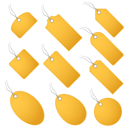 pendant templates yellowのイラスト素材