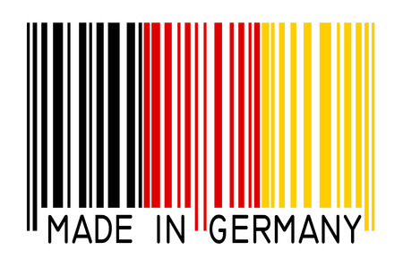 bar code - Made in Germanyのイラスト素材