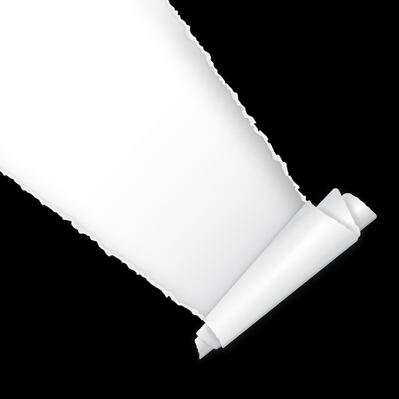 torn up paper blackのイラスト素材