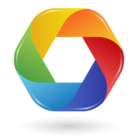 Illustration  template design 6 colorsのイラスト素材