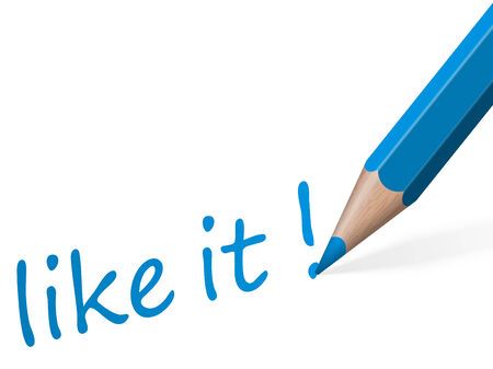 pen with text like it のイラスト素材