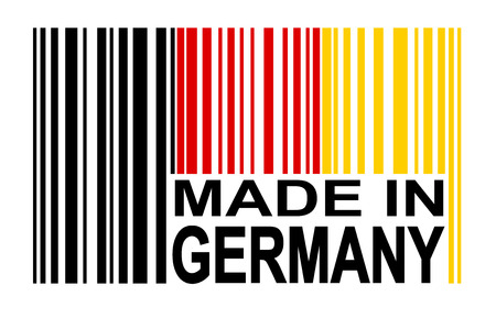 bar code MADE IN GERMANYのイラスト素材