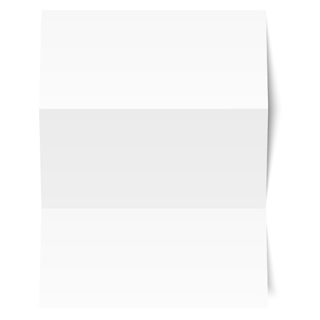 white folded paperのイラスト素材