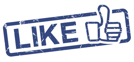 stamp LIKEのイラスト素材