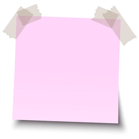 free copy paper with adhesive tapeのイラスト素材