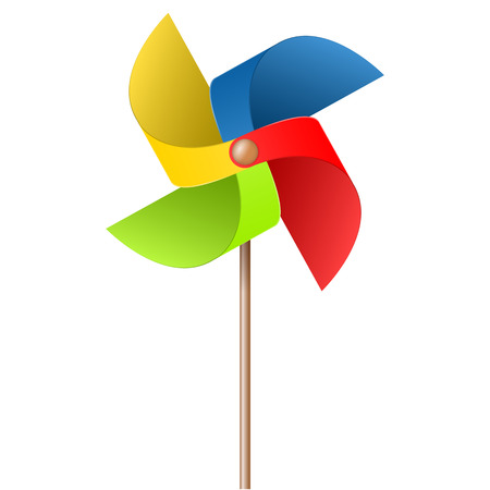 colored pinwheelのイラスト素材
