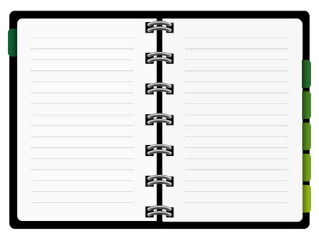 empty notebookのイラスト素材
