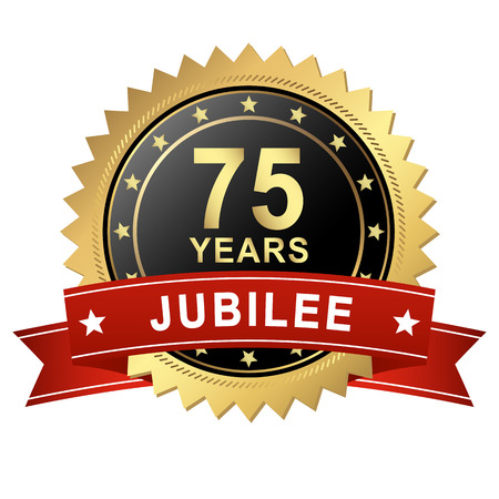seal jubilee - 75 yearsのイラスト素材