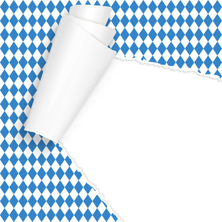 vector of ripped open paper German Oktoberfestのイラスト素材