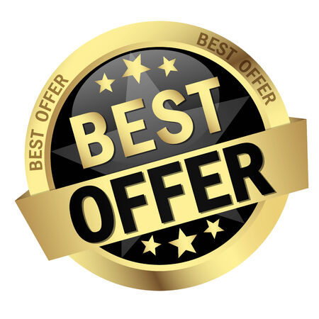 vector of colored button - best offerのイラスト素材