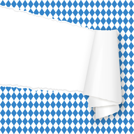 vector of ripped open paper German Oktoberfestのイラスト素材