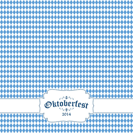 vector of Oktoberfest background with banner and text Oktoberfest 2014のイラスト素材