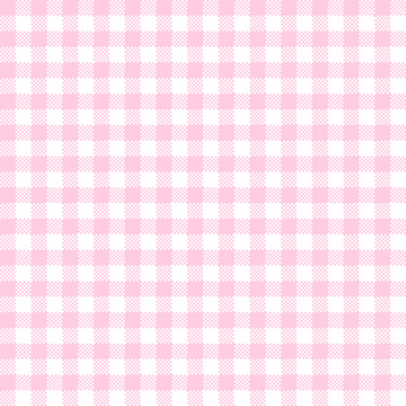 checkered table cloth background pinkのイラスト素材