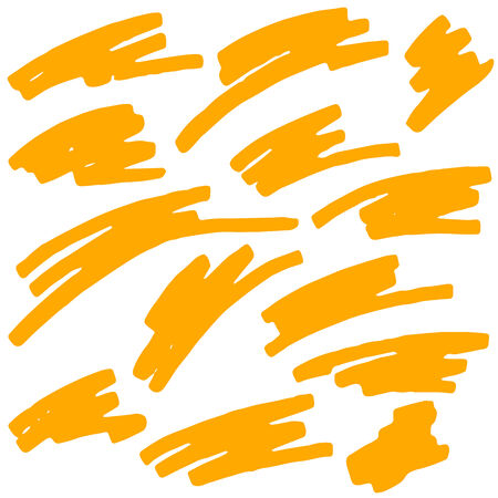 collection of text markings orangeのイラスト素材