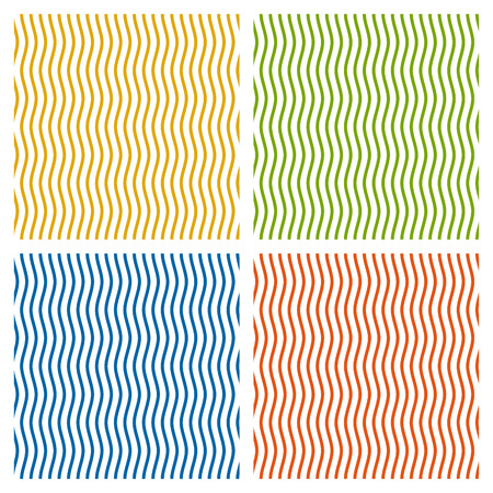 coloroful waves background collectionのイラスト素材