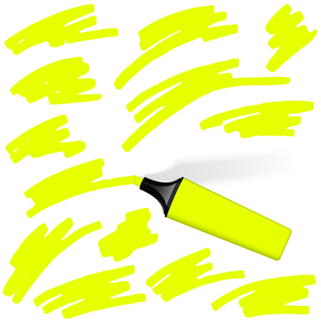 collection of text markings with text markerのイラスト素材