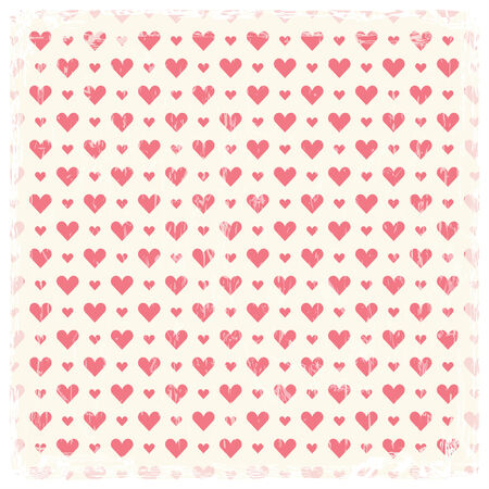 heart shape background with white frameのイラスト素材