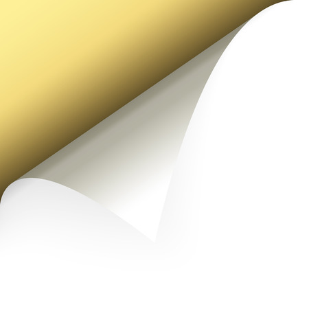 torn open golden paper with space for textのイラスト素材