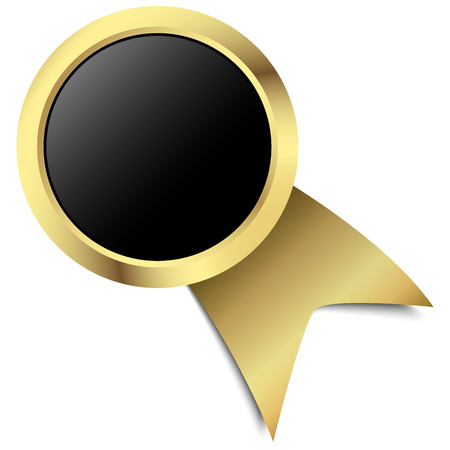vector of button with banner template coloredのイラスト素材