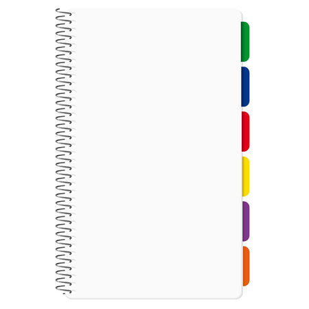 empty calendar with colored notice sticks for businessのイラスト素材