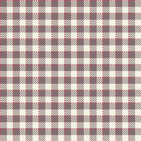 seamless brown checkered table cloth pattern for background designのイラスト素材