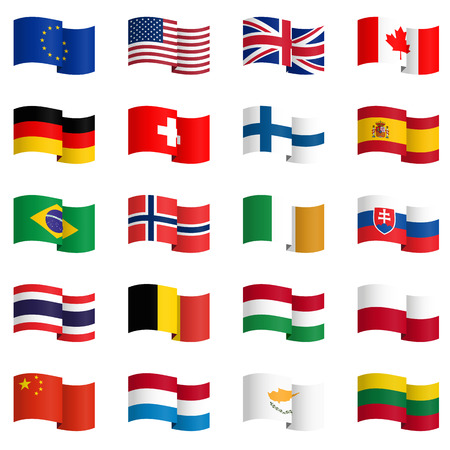 big collection of country flags No.2 vectorのイラスト素材
