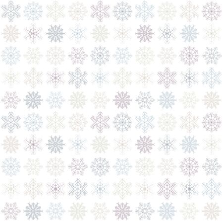 seamless blue and white colored snowflake backgroundのイラスト素材