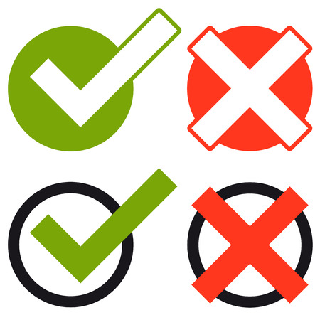 green and red cross and hookのイラスト素材