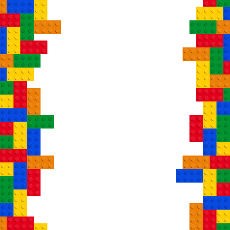 blocks or bricks game multi coloredの写真素材