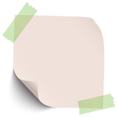 little sticky paper with colored adhesive tapes and shadowのイラスト素材