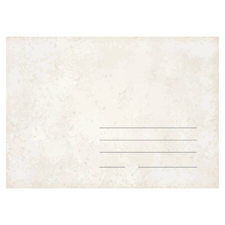 template vector of an old vintage envelopeのイラスト素材