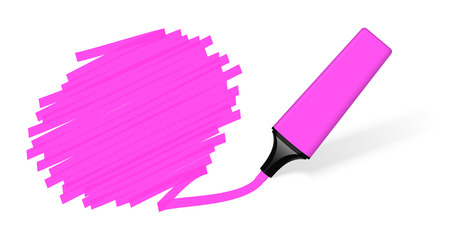 colored highlighter with markingのイラスト素材