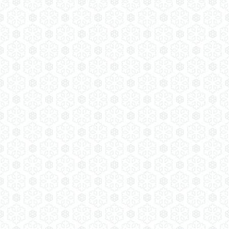 seamless blue and white colored snowflake backgroundのイラスト素材