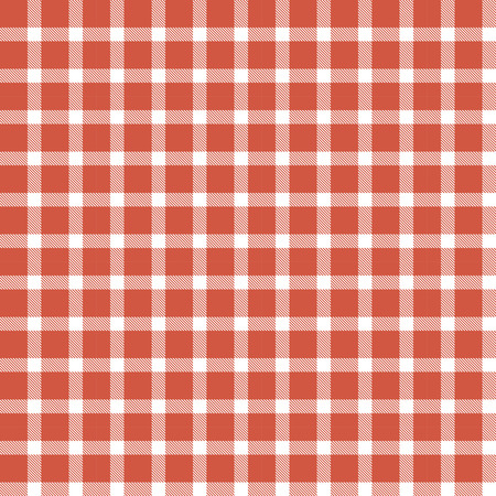checkered seamless table cloths pattern red coloredのイラスト素材