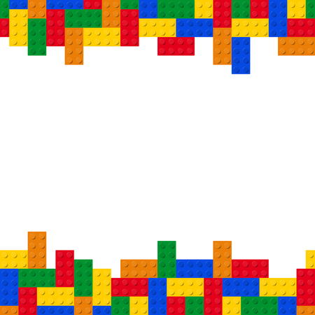 blocks or bricks game vector multi coloredの写真素材