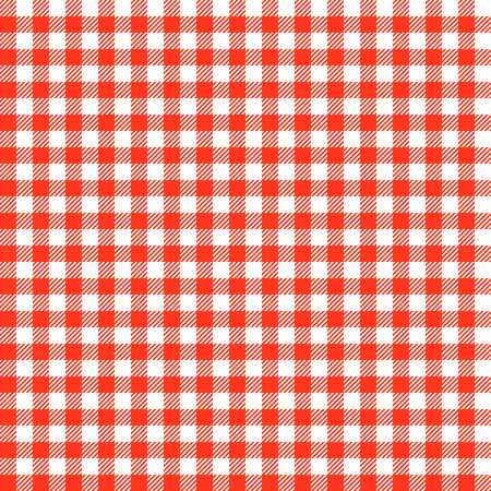 Vintage Checkered Table Cloth Background Colored Red Royalty Free