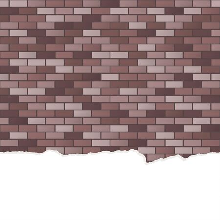 seamless colored stone wall background with broken plasterのイラスト素材