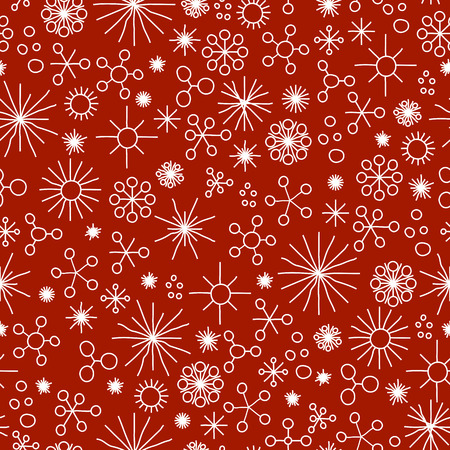 very abstract seamless snow fall background colored with white starsのイラスト素材