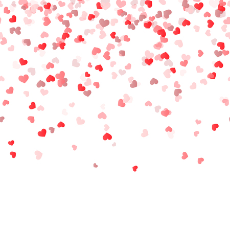 seamless background with different colored confetti hearts for valentine time