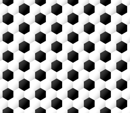 seamless black and white soccer ball backgroundのイラスト素材