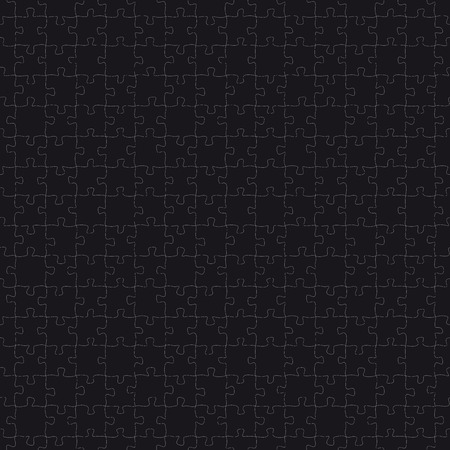 seamless abstract puzzle pattern background colored black and whiteのイラスト素材